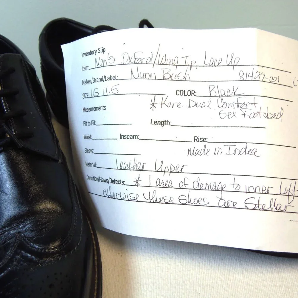 Nunn Bush #81427-001 Kore Dual Comfort Oxford/Win Tip‎ Lace Up SZ 11.5